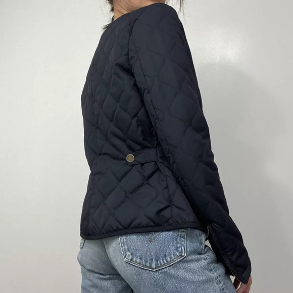 L.O.G.G. by H&M Quilted Jacket Size 4 Navy Blue - Picture 5 of 9